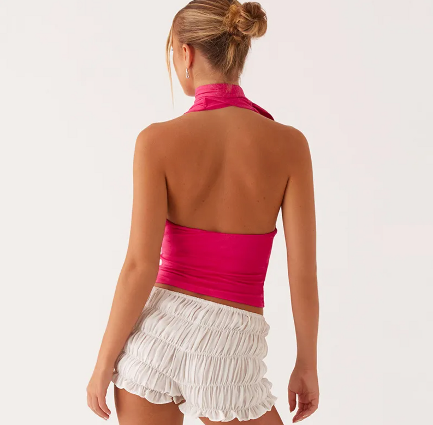 Deep V-Neck Halter Top