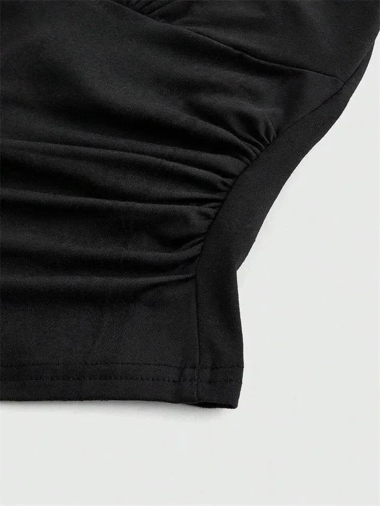 Backless Halter Crop Top